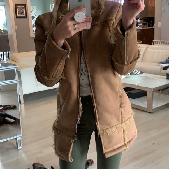 Outer Edge Jackets & Blazers - Faux Suede Coat